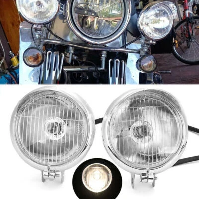 Parasol antiniebla de punto ámbar para Honda Vtx 1300 C R S retro de 2 piezas Foto 1 de 4