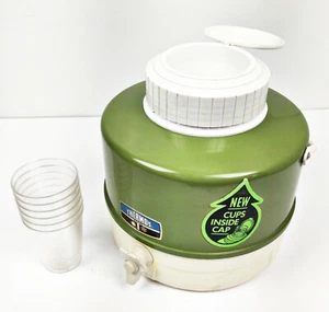 Jarra de picnic vintage termo de lujo con carrito de taza - Imagen 1 de 10