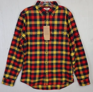 Fjällräven Flanellhemd Herren M Slim Fit rot gelb kariert Skog Neu mit Etikett Outdoor - Bild 1 von 13