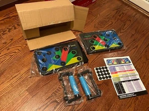 9 in 1 Push Up Rack Board System Fitness Workout Train Gym Exercise Stands NIB - Picture 1 of 7