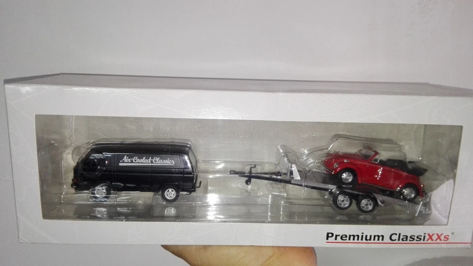 MODELLINO 1/43 PREMIUM CLASSIXXS VW KAFER CABRIO+Vw t3 - Immagine 1 di 1