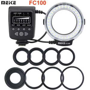 Meike FC-100 LED Macro Ring Flash Light for Nikon Canon Olympus DSLR Camera - Picture 1 of 7