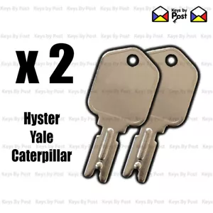 2 x Hyster Key Caterpillar Yale Fork Lift Truck Replacement / Spare Code 166 - Picture 1 of 3