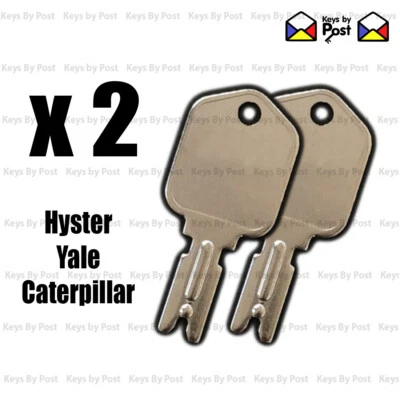 2 x Hyster Key Caterpillar Yale Fork Lift Truck Replacement / Spare Code 166