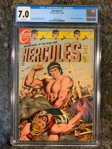 Hercules #1 (Charlton, 1967) CGC 7.0 Thane of Bagarth Stories Begin - Picture 1 of 2
