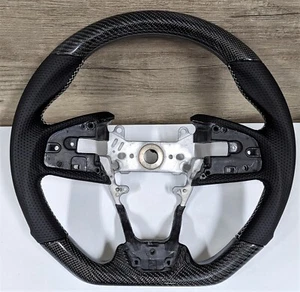 For 2016-2021 Honda Civic Gen 10th Real Carbon Fiber Steering Wheel Type-R NEW - Bild 1 von 6