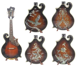 Alulu F style Mandolin Solid Maple wood & Spruce top,abalone inlaid, NF5MI37 - Picture 1 of 25