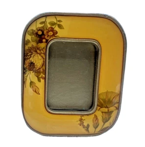 Vintage Bucklers Enamel Floral Photo Frame - Picture 1 of 5