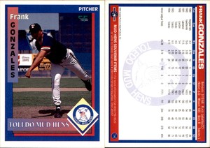 Frank Gonzales 1995 Toledo Mud Hens #14 Card *AutographDen*