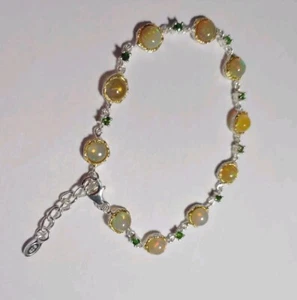 Natürlicher Opal Armband 925 Sterling - Bild 1 von 5