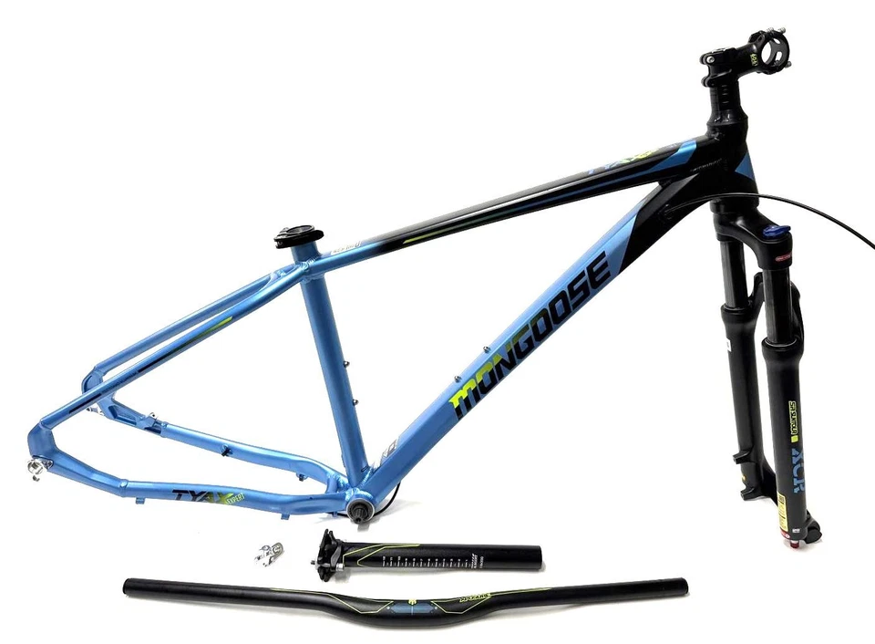 Mongoose Tyax Expert 29" 148mm Thru Axle Disc Hardtail Small Frame Suntour Fork - Image 1 of 4