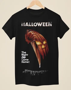 Halloween - Movie Poster Inspired Unisex Black T-Shirt - Picture 1 of 1