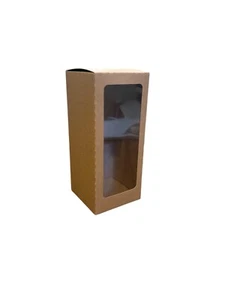 50 X BRAUNE WEINGLASKISTEN, VITRINE FÜR WEINGLÄSER, DEKO, GESCHENKBOX - Bild 1 von 4