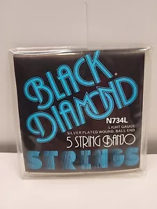 Black Diamond Banjo Strings 5-String Light Ball End N734L - Picture 1 of 4