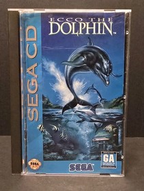 Ecco the Dolphin (Sega CD, 1993) Complete CIB w/ Registration Card Tested