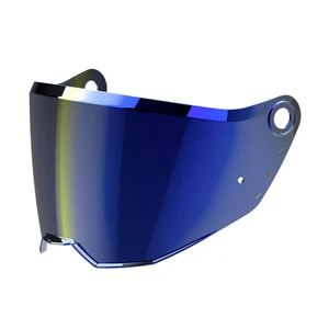 Airoh Commander 2 Motorbike Motorcycle Helmet Visor Mirror Blue - Picture 1 of 1