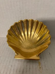 VINTAGE PICKARD PORZELLAN GOLD GÄNSEBLÜMCHEN UND ROSE PORZELLAN JAKOBSMUSCHEL MUSCHELSCHALE 231 - Bild 1 von 7