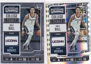 2024-25 Panini UConn #16 Solo Ball College Ticket Panini Logo & Diamond Plate - Picture 1 of 2