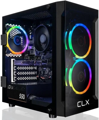 CLX SET Gaming Desktop AMD Ryzen 7 5700G 16GB RAM 1TB SSD AMD Radeon Graphics - Image 1 of 4