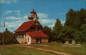 Wisconsin WI Eagle Bluff Leuchtturm Tür Grafschaft Postkarte - Bild 1 von 2