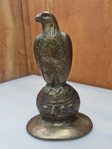 JI Case Co Águila Calva LATÓN EXHIBICIÓN ESTATUA RARA Trilla - Imagen 1 de 4