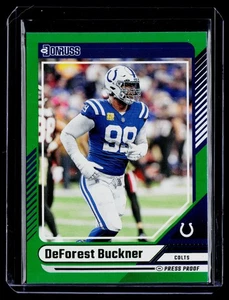 2024 Donruss #142 DeForest Buckner Press Proof Green - Picture 1 of 2