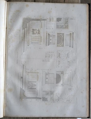 Rarissime livre d' Architecture Augustin Renard 1854 In-folio 42 pl. - Photo 1/4