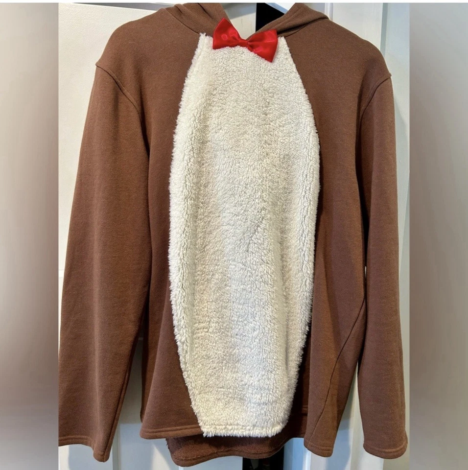 Sudadera con Capucha American Rag Reno Para Hombre - Cuernos, Ojos, Orejas, Sombrero de Santa, Cola, Talla L Foto 1 de 4