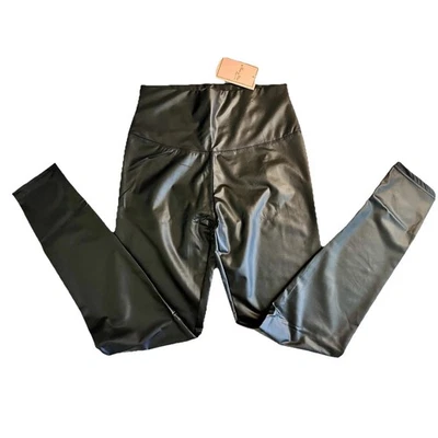 Nuevo Mixto Leggings Mujer Imitación Cuero Tiro Alto Nuevo Con Etiquetas Talla 1X/2X Foto 1 de 4