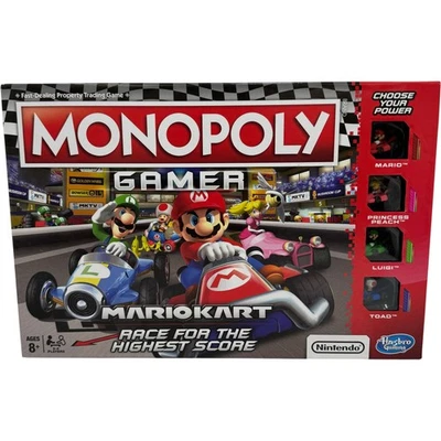 Monopoly: Gamer Mario Kart Hasbro Gaming Nintendo COMPLETE! Board Game - Image 1 of 4