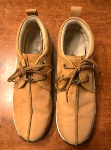 Bota B Buffalino Para Hombre Bota Chukka EE. UU. Talla 10 Cuero Genuino Tostado Gamuza - Imagen 1 de 9