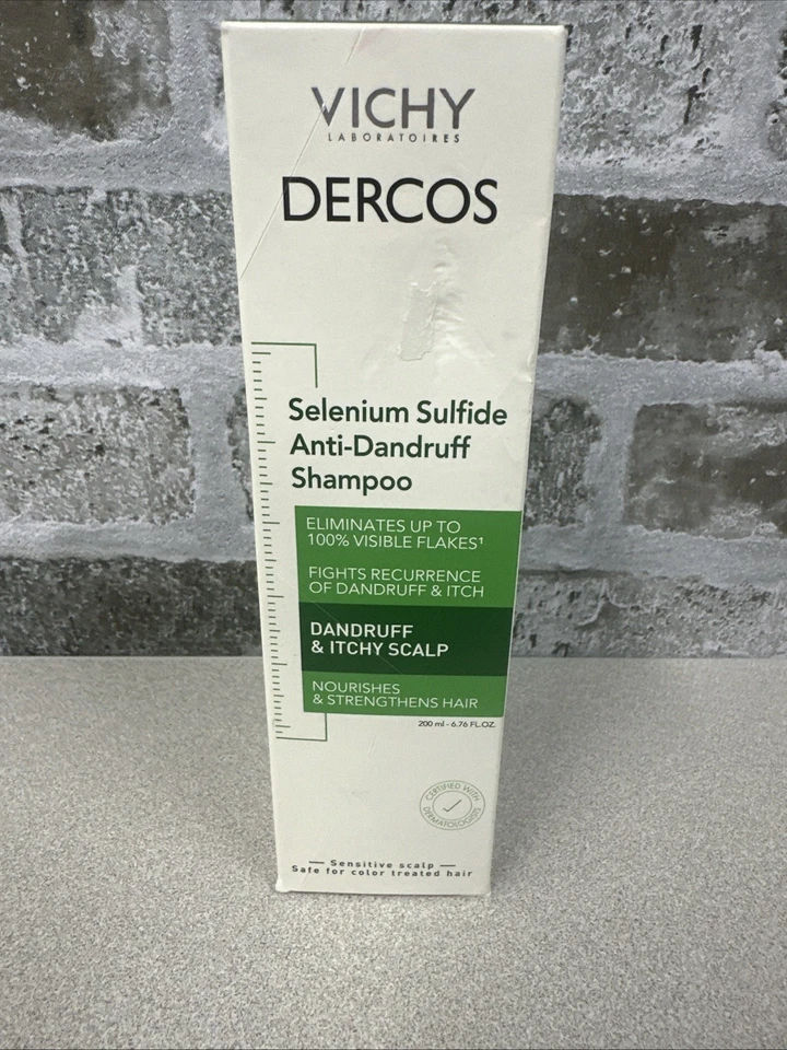 Vichy Dercos Selenium Sulfide Anti-Dandruff Sham 200ml/6.76fl.oz. Exp 9/26