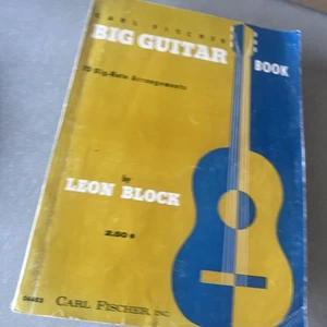 carl fischer big guitar book by Leon Block - Picture 1 of 1