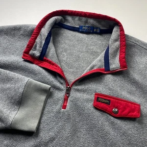 Polo Ralph Lauren 1/2 Zip Fleece Herren 3XB grau Pullover Jacke Sweatshirt 3XL Big - Bild 1 von 13