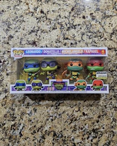 Funko Pop! Movies Teenage Mutant Ninja Turtles Mutant Mayhem GITD 4-Pack - Picture 1 of 11