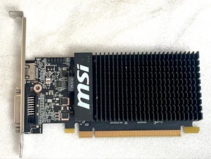 MSI Nvidia GeForce GT710 2GB DDR3 2GD3H LP PCI-E HDMI DVI Video Graphics Card - Picture 1 of 10