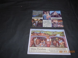 Preise Karte 1959 Kröv Cröv Nacktarsch Gasthaus Reichsschenke Ritter Götz Jungle - Bild 1 von 4