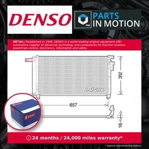 Air Con Condenser fits KIA RIO Mk2 1.4 05 to 11 G4EE AC Conditioning Denso New - Picture 1 of 7