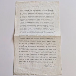 Antonio Requeni - Discurso ante la muerte de Marco Denevi - Firmado - Bild 1 von 2