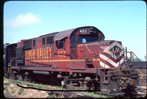 ll698 Orig. Slide Lehigh Valley 402 Alco RS11 Cleveland, OH 1976 - Imagen 1 de 1