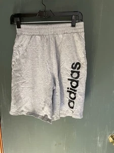 Adidas Grey Boys  L Jersey Shorts - Picture 1 of 2