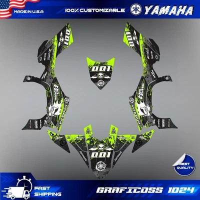 Yamaha YFZ 450R Kit Gráficos 2009 2010 2011 2012 2013 Calcomanías Pegatinas ATV UTV Foto 1 de 4