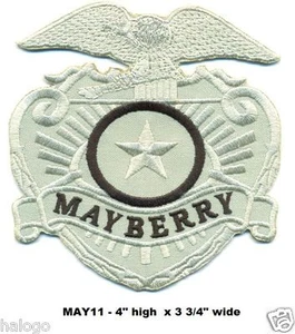 ANDY GRIFFITH MAYBERRY POLICE DEPT UNIFORM PATCH  - MAY11 - Picture 1 of 1