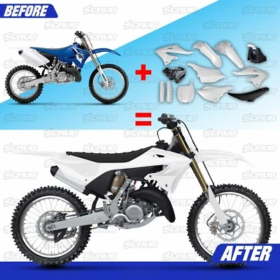 Yamaha YZ125 YZ250 2002-2004 Polisport Restyle plástico caja de aire asiento tanque de combustible Foto 1 de 4