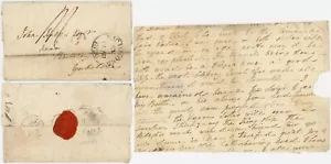 1820 RICHMOND SURREY to BEVERLEY YORKSHIRE CLEAR SEAL PART ENTIRE to JOHN HALL - Picture 1 of 5