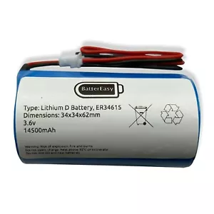 Battery for-Visonic Powermax 3.6V Siren Alarm MCS-730, MCS-710 MCS-720 0-9912-K - Picture 1 of 1