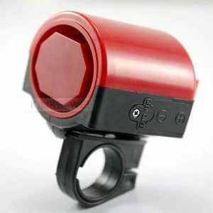Mini Electronic Bicycle Bike Cycling Loud Horn Red NEW - Picture 1 of 4