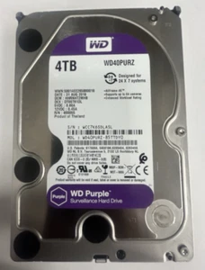 WD Western Digital 4TB WD40PURZ Surveillance Purple SATA Hard Drive Tested Wipe - Bild 1 von 6