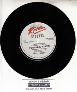 FOSTER & ALLEN When I Dream 7" 45 rpm vinyl record NEW + juke box title strip - Picture 1 of 2