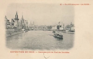 1900 Paris Exposition Panorama Pris du Pont des Invalides - udb - Picture 1 of 2